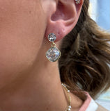Crystal Stone Drop Earrings