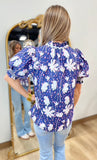 Purple Mist Floral Blouse