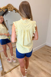 Dear John Lucia Blouse Lemon Stripe