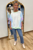 Mixed Sorbet Pullover Top