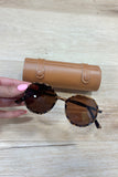 Barrel Boxed Sunglasses Brown