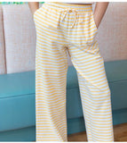 Lulu Mac Stripe Pant Yellow/White