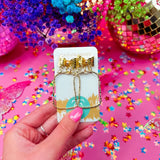 Taylor Shaye Gold Bethany Bow Hoops rectangle