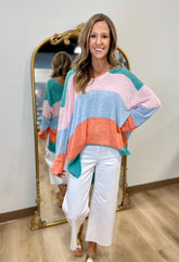 Mudpie Antonie Striped Sweater Multi