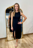 RD Style Adina Sleeveless Midi Dress Black