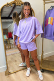 Lulu Mac Terrycloth Short Lavender