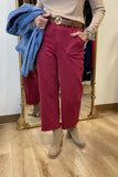 Renuar Cropped Wide Leg Pant Porto