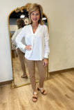 Renuar Woven Blouse Cream