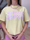 Jesus Pastel Graphic Tee Yellow
