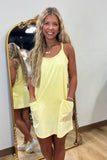 Cozumel Sporty Romper Dress Yellow
