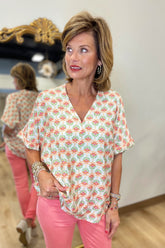 Flower Pop Top Cream