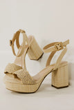 Snooze Raffia Heel