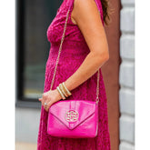 Caroline Hill Isabella Crossbody Hot Pink