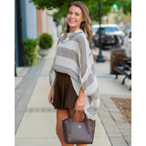 Kendall Mini Tote Chocolate Basket Weave