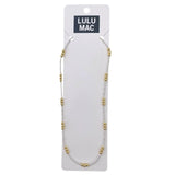 Lulu Mac Beaded Necklace Mixed Metals