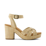 TOMS Majorca Strappy Sandal Almond Raffia
