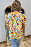 Flower Full Blouse Yellow