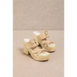 Edwina Raffia Sandals Natural