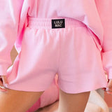 Lulu Mac Waffle Short Light Pink