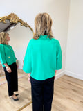 APNY Polo Pocket Sweater Emerald