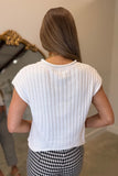 Waistcoat Sleeveless Sweater Vest White