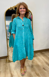 Tempo Paris Shirt Dress Green
