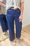 Charlie B Wide Leg Stretch Denim Pant
