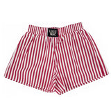 Red Lulu Mac Striped Boxer Short