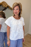 Dylan Talia Top White