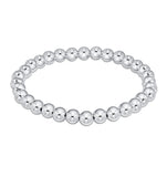 E Newton Classic Sterling Purpose 4mm Bead Bracelet