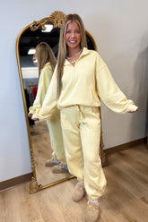 Lemonilla Fleece Quarter Zip Jogger Set