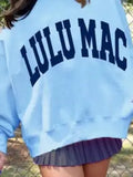Lulu Mac Sweatshirt Baby Blue/Navy