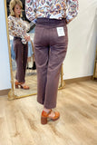 Charlie B Cropped Wide Leg Pant Mocha