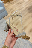 Demii Crystal Studded Heel Gold
