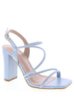 Celeste Square Toe Block Heel Blue