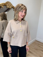 APNY Polo Pocket Sweater Heather Sand