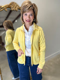 PBJ Full Zip Cardigan Yellow