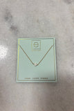 E Newton 16" Signature Cross Small Necklace Off White