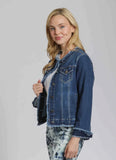 APNY Collarless Jacket Medium Indigo