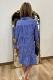 Joh Jaelynn Cotton Stripe Dress Blue