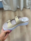 Ilse Jacobsen Adjustable Sandal Platin