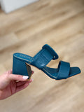 Matisse Sally Double Strap Sandal Teal