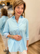 Foxcroft Margie Pinpoint Shirt Soft Aqua