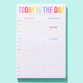 Daily Planner Notepad - "Today Is the Day" - 100 Sheets