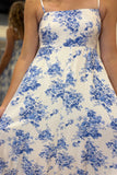 Melanie Floral Maxi Dress Blue