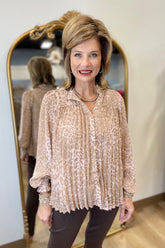 Animal Luxury Blouse Blush