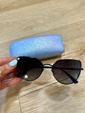 Boxed Sunglasses Dark Blue