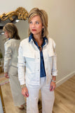 Renuar Snap Front Jacket Oyster