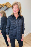 Joh Weena Feathered Shirt Black