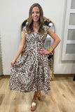 Stella Zip Front Dress Animal Print